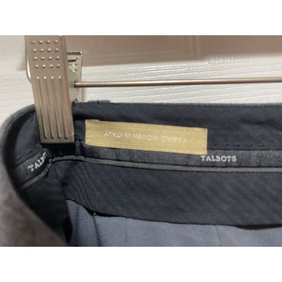 TALBOTS Size 4 Curvy Gray Fully Lined Wool Dress Pants Woven in ITALY - Picture 5 of 6